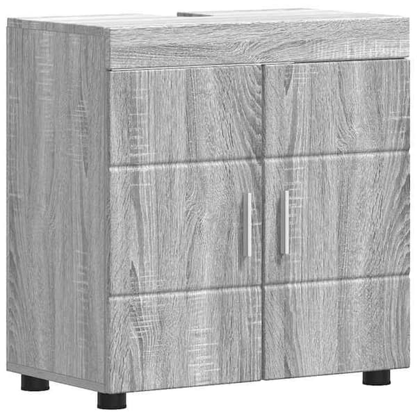Maison Exclusive - Badrumsskåp Set TULUM Grå Sonoma Gris Sonoma