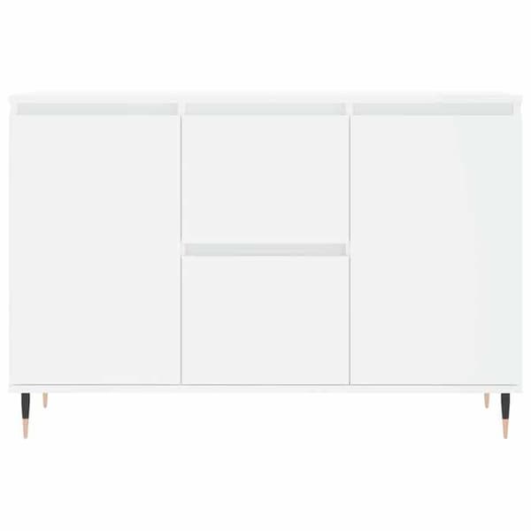 Maison Exclusive - Buffé vit 101,5x35x70 cm ingenjörsträ