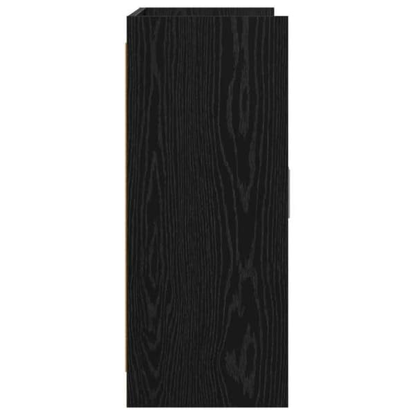 Maison Exclusive - Buffet Sort egetræ 98,5 x 33 x 80 cm Ingeniørtræ