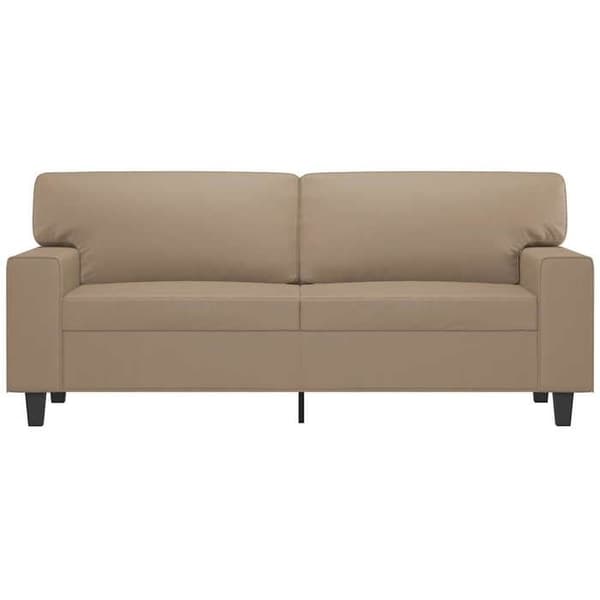 Maison Exclusive - Soffa 2-sits Cappuccino 140 cm Syntetläder