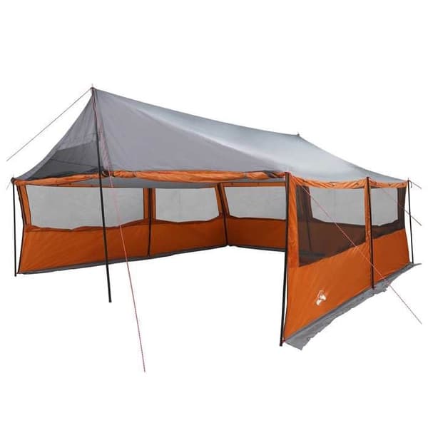 Maison Exclusive - Harmaa ja oranssi perheteltta 600 x 402 x 268 cm