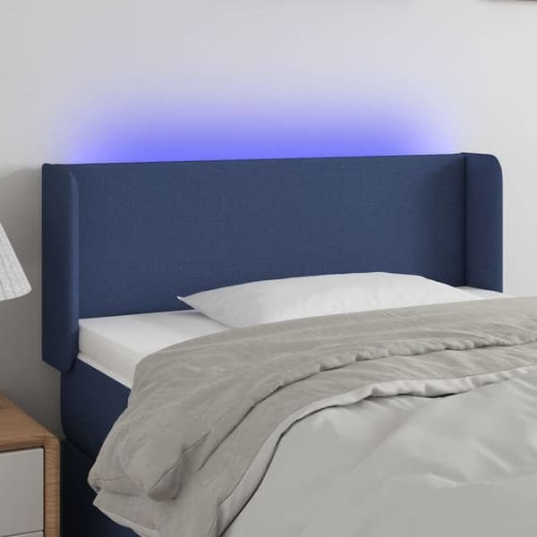 Maison Exclusive - LED Hovedgærde Blå 83x16x78/88 cm Stof Blå