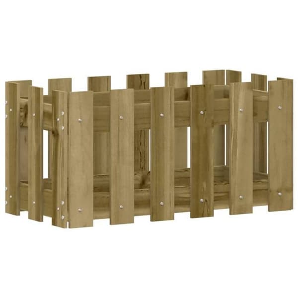 Jardinière - EXKLUSIVT HUS - design staket - Impregnerad furu - Rektangulär - 60 x 30 x 30 cm