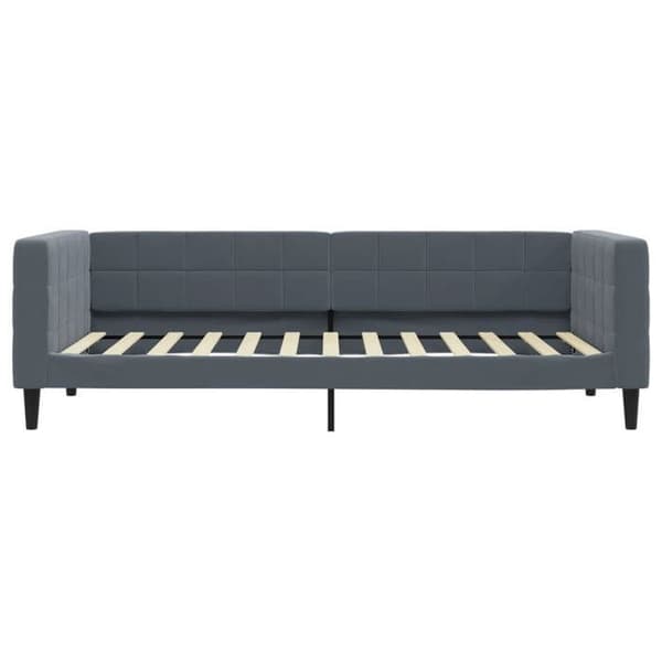Maison Exclusive - Päivävuode tummanharmaalla patjalla 90x200 cm samettia
