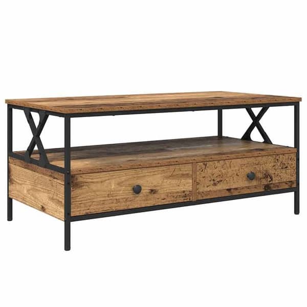 Soffbord - EXKLUSIV HEM - 100 x 51 x 45 cm - Ingenjörsträ - Rektangulär - Brun