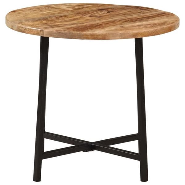 Maison Exclusive - Låg bord 45x45x40 cm av solid mangoträ och järn