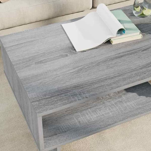 Maison Exclusive - Sofabord Grå Sonoma 100 x 46 x 35 cm Ingeniørtræ