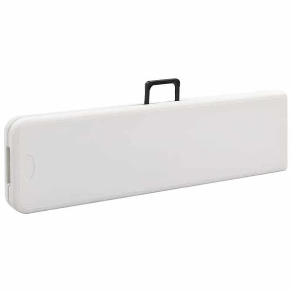 Maison Exclusive - Fällbara trädgårdsbänkar set om 2 180 cm PEHD Vit Vit
