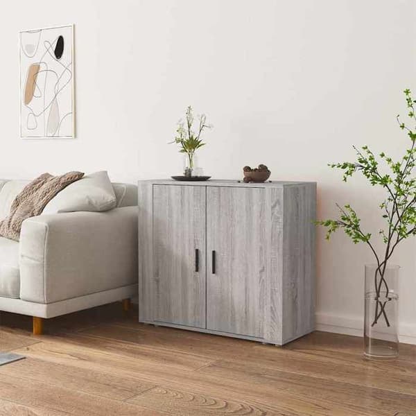 Maison Exclusive - Buffet Sonoma grå 80x33x70 cm Ingeniørtræ