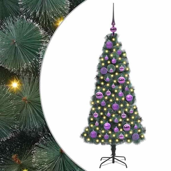 Kunstig juletræ - EKSKLUSIV HUS - Moderne - Forudbelyst LED - USB 5V - Grøn Grön