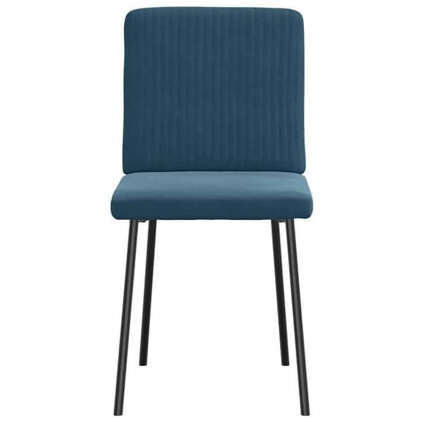 Maison Exclusive - Spisestole sæt af 2 Blå Velour Blå