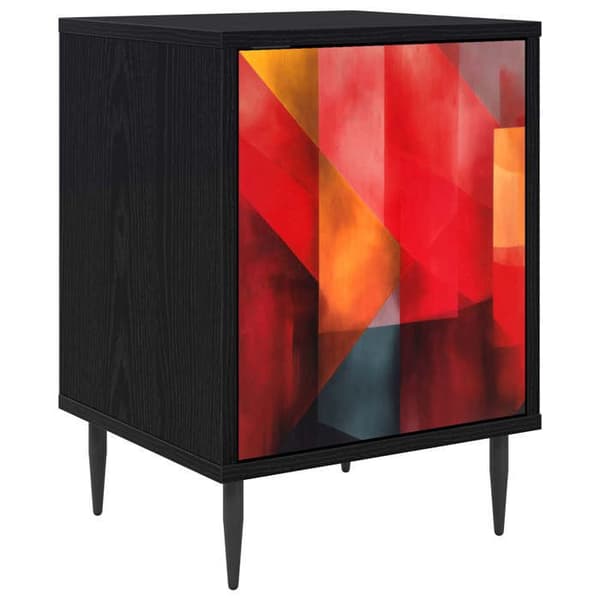 Maison Exclusive - HEESCH natbord i sort eg 36 x 33 x 51 cm