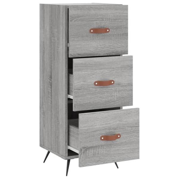 Maison Exclusive - Buffet Sonoma grå 34,5x34x90 cm Ingeniørtræ