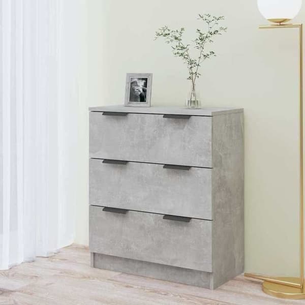 Maison Exclusive - Buffé Grå betong 60x30x70 cm Ingenjörsträ