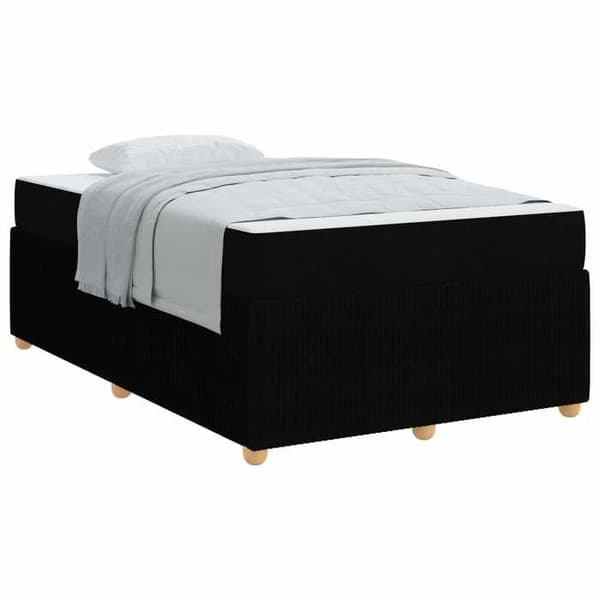Maison Exclusive - Sängram Svart 120 x 190 cm tyg