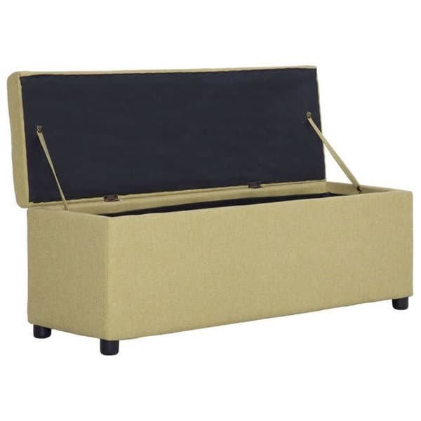 Maison Exclusive - Penkki säilytystilalla 116 cm Vihreä Polyesteri Grön