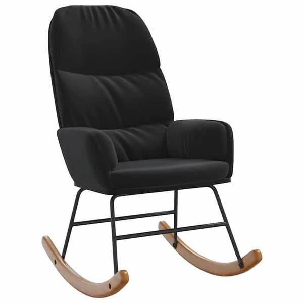 Maison Exclusive - Sort velour gyngestol