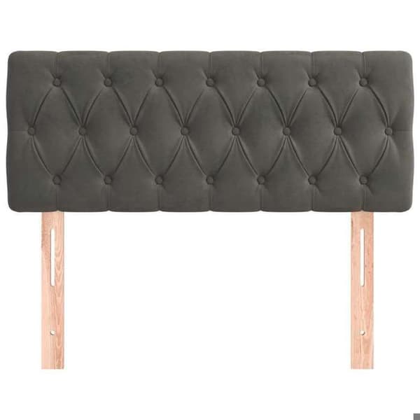 Maison Exclusive - Mörkgrå sänggavel 90x7x78/88 cm Sammet