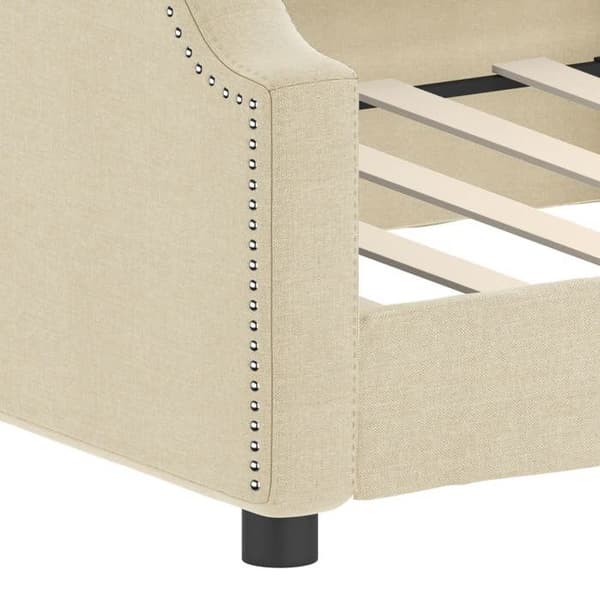 Maison Exclusive - Sengebund uden madras creme 80x200 cm stof