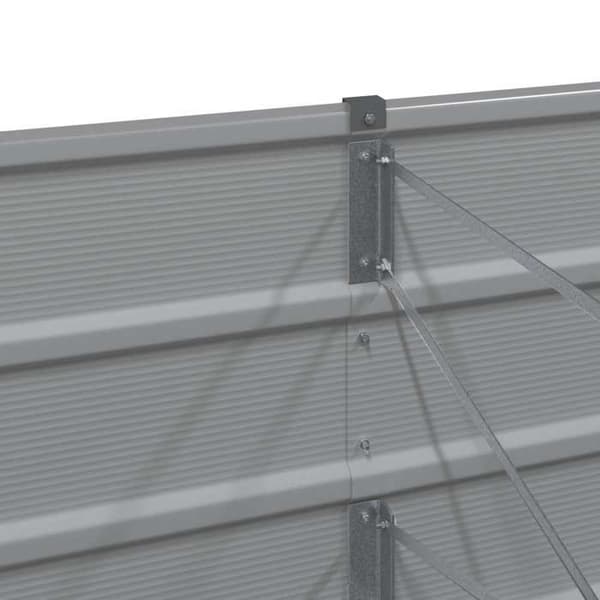 Maison Exclusive - Ljusgrå kruka 240 x 80 x 45 cm Stål