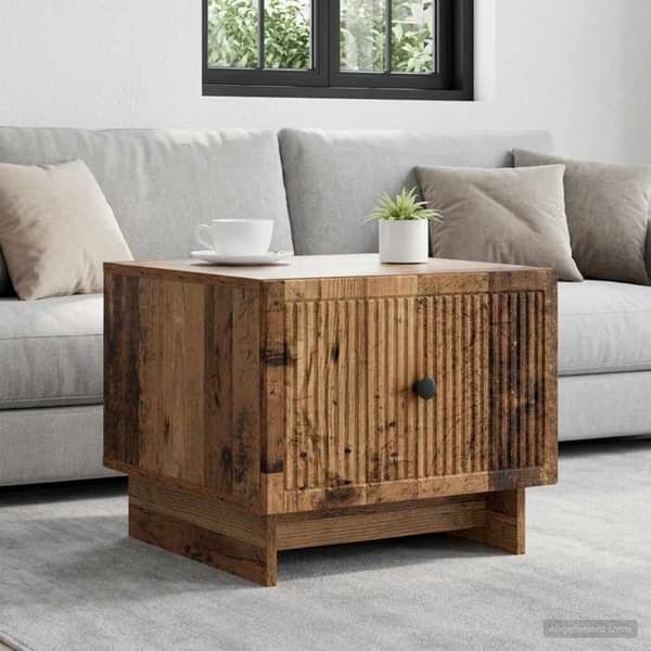 Bord - EKSKLUSIV HUS - 49 x 50 x 40 cm - Ingeniørtræ - Rektangulær - Indbyggede opbevaringsmuligheder