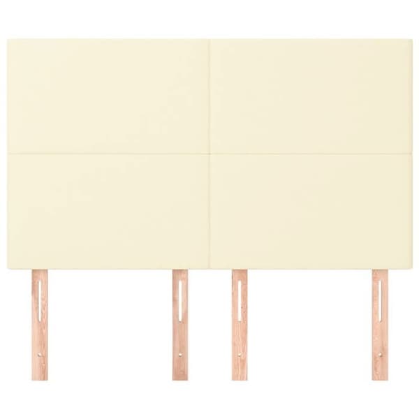 Maison Exclusive - Hovedgærde Creme 144x5x118/128 cm Simililæder Grädde
