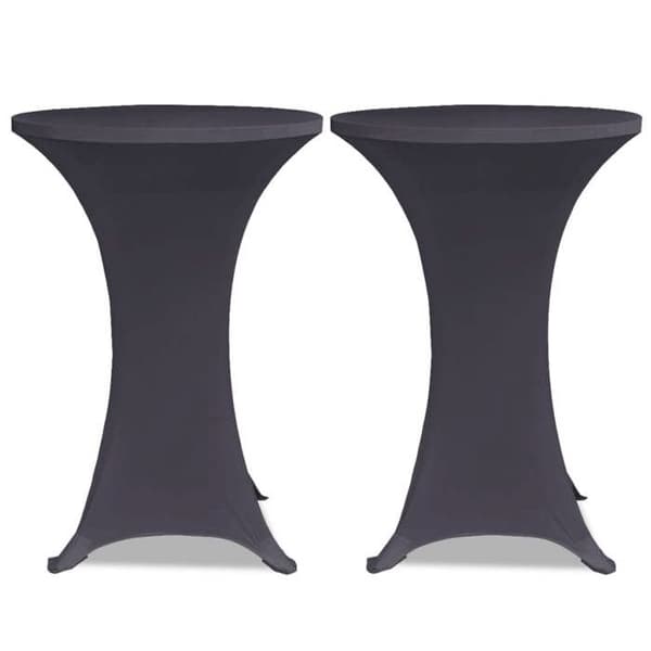 Maison Exclusive - Utsträckbar bordduk 80 cm 2 st Anthracit