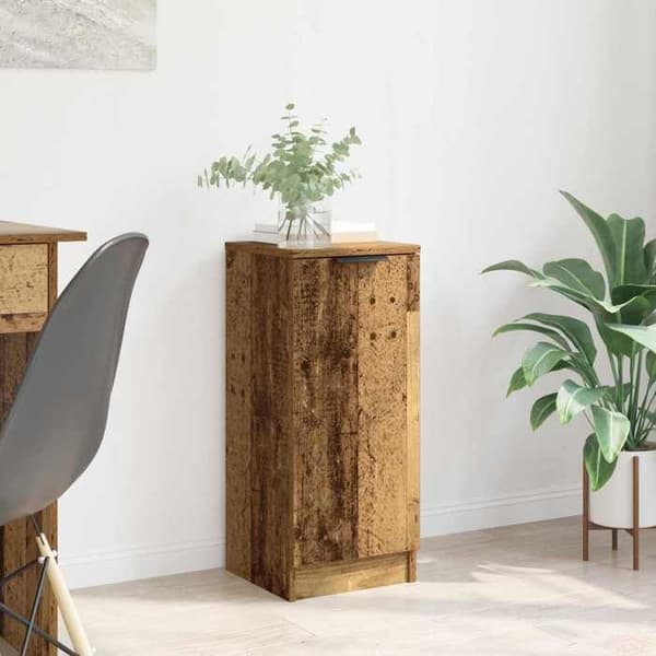 Buffet bas - EKSKLUSIVT HUS - 30 x 30 x 70 cm - Ingeniørtræ - Trælook - Moderne design
