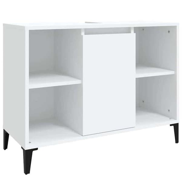 Maison Exclusive - Hvid vaskemøbel 80x33x60 cm ingeniørtræ