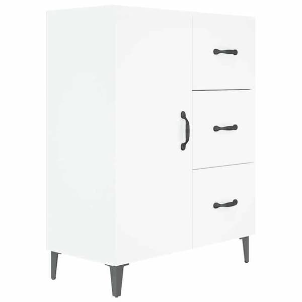 Maison Exclusive - Vit buffé 69,5x34x90 cm ingenjörsträ