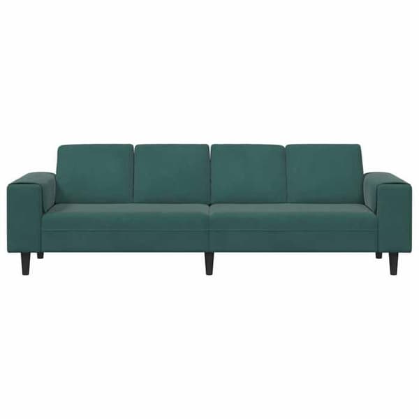 Soffa - EXKLUSIVT HUS - 250x77x76 cm - Mörkgrön - Polyester tyg - Nutida Mörkgrön