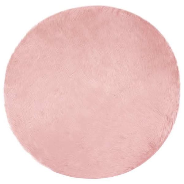 Maison Exclusive - Tæppe i falsk TAFALLA Rosa Ø 200 cm Polyester
