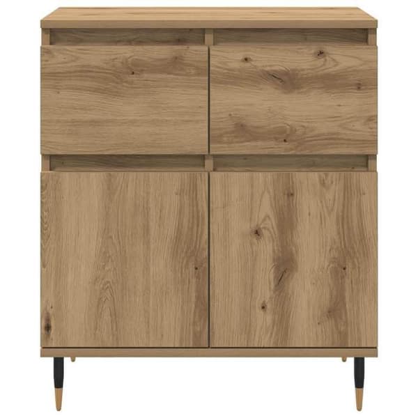 Buffé bas - EXKLUSIVT HUS - 60 x 35 x 70 cm - Ingenjörsträ - Järnfötter - Nutida stil