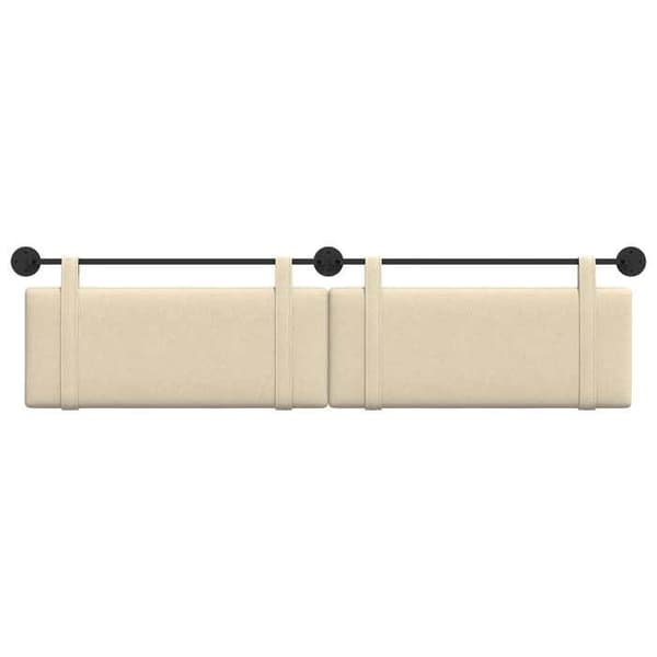 Maison Exclusive - Hängande sänggavel Creme Tyg