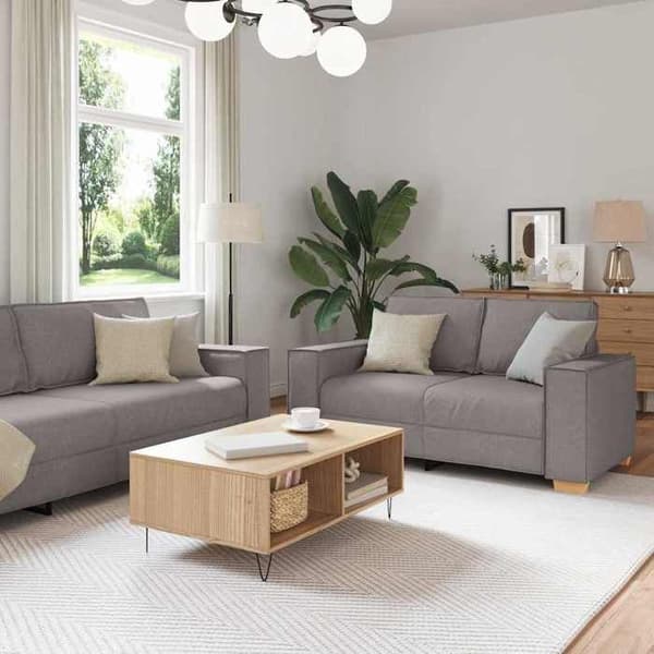 Maison Exclusive - 3 osan taupe kangas sohva Mol