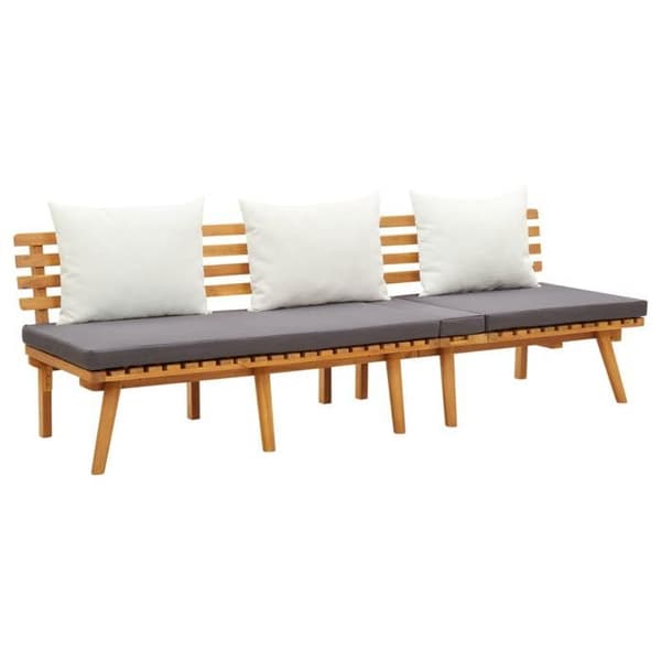 Maison Exclusive - Havegruppe 4 stk med puder i solid akacietræ