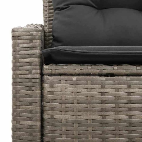 Maison Exclusive - Trädgårdsoffa med kudde 123 x 62 x 69 cm polyrotin