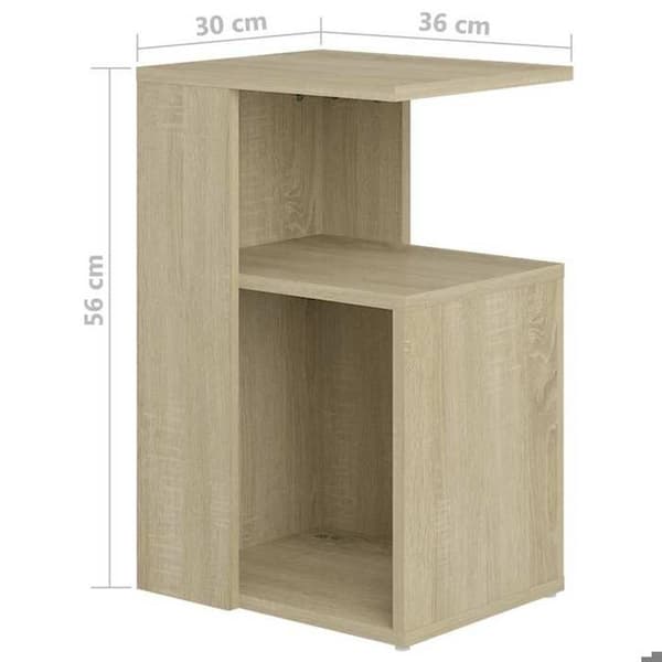 Maison Exclusive - Sidebord Egetræ sonoma 36x30x56 cm Ingeniørtræ