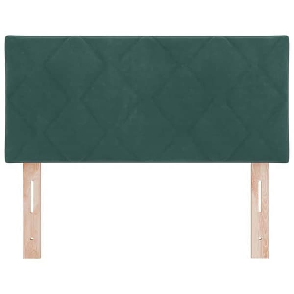 Maison Exclusive - LED-päätyvihreä 90 cm Sametti Mörkgrön