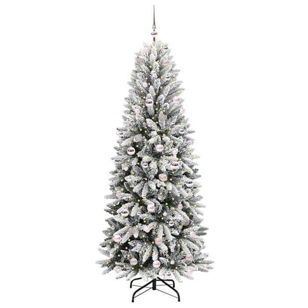 Maison Exclusive - Konstgjord Julgran Vit 210 cm