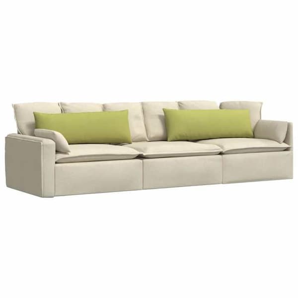 Maison Exclusive - Soffkuddar 2 st tyg Ljusgrön 120 x 40 cm Ljusgrön