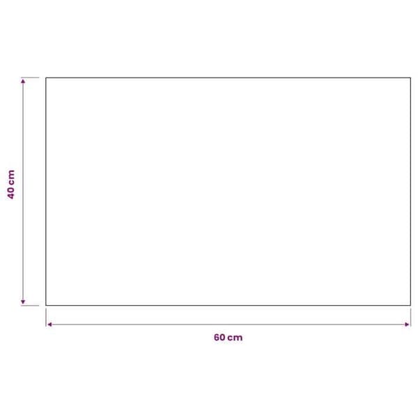 Maison Exclusive - Rektangulär dörrmatta 40 x 60 cm Svart Svart