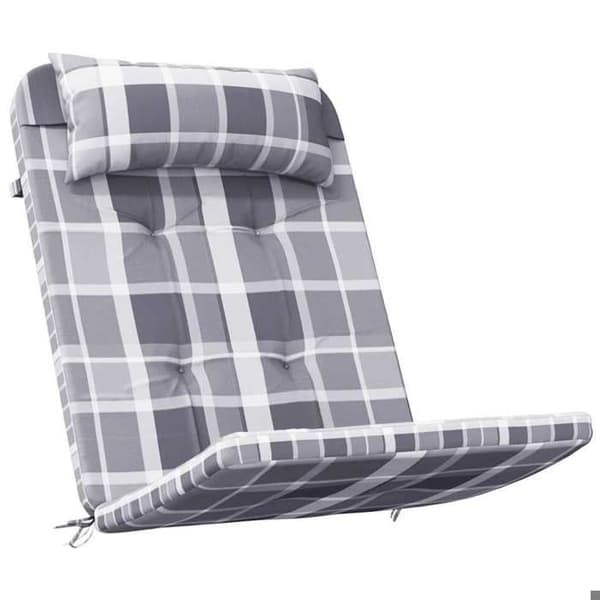 Maison Exclusive - Adirondack-tuolityynyt, 2 kpl, harmaa ruutu