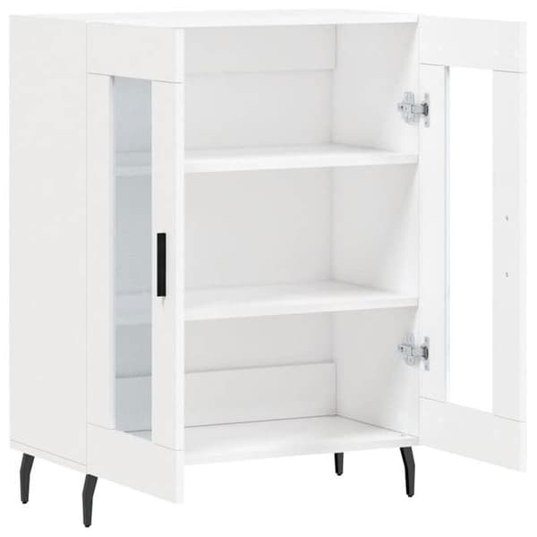 Maison Exclusive - Vit buffé 69,5x34x90 cm ingenjörsträ