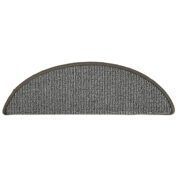 Maison Exclusive - Trappe tæppe 15 stykker 56 x 17 x 3 cm Grå Halvcirkel grå