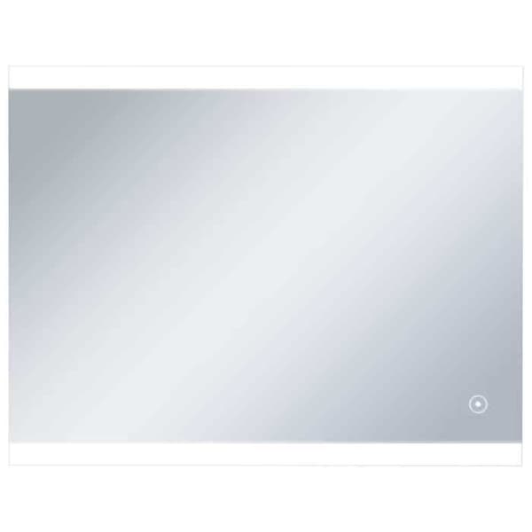 Spejl - Eksklusivt Hus - 80 x 60 cm - 2 LED-linjer - Berøringssensor IP44