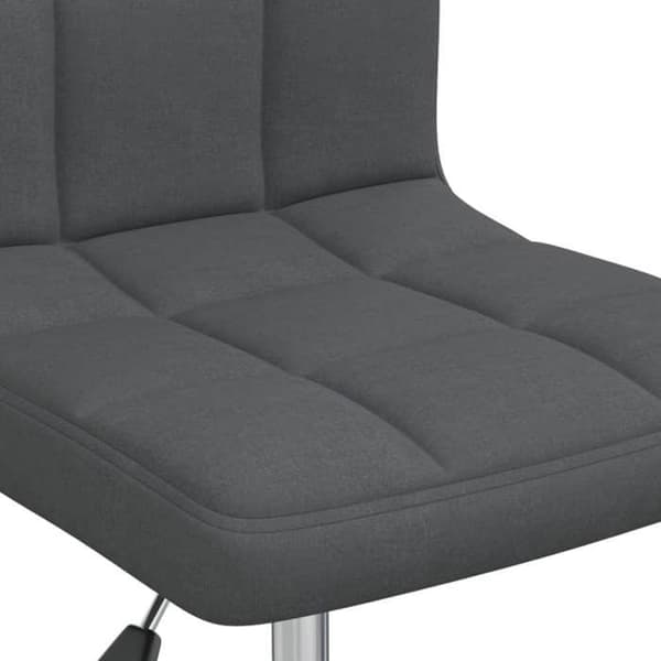 Maison Exclusive - Snurrstol för matsal Mörkgrå Tyg
