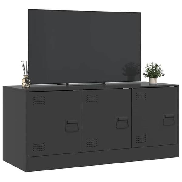 Maison Exclusive - Sort TV-møbel 99x39x44 cm stål
