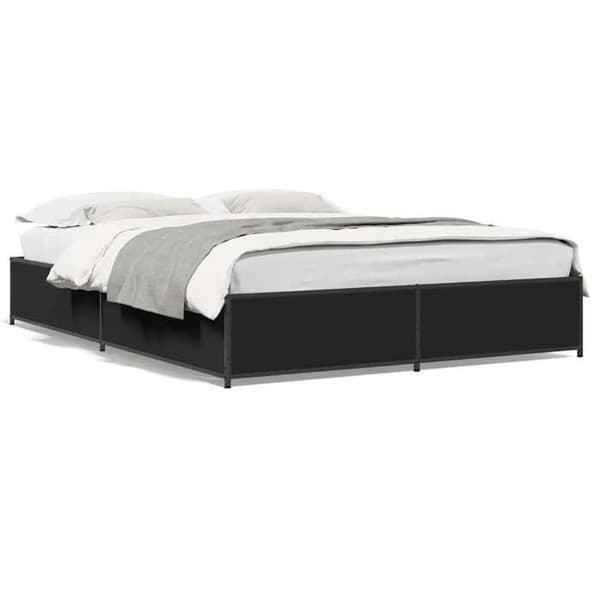 Maison Exclusive - Sengestel uden madras sort 120x190 cm