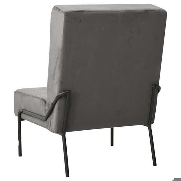 Maison Exclusive - Avkopplingsstol 65x79x87 cm Mörkgrå Sammet Mörkgrå